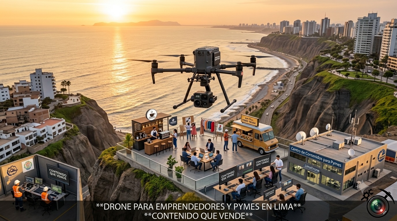 Drone Emprendedores y Pymes en Lima — Contenido que Vende