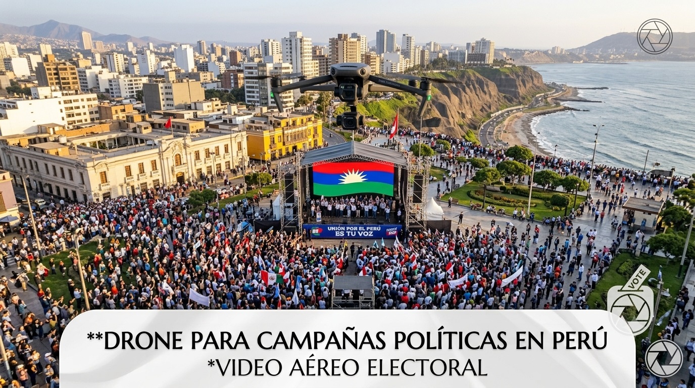 Drone para Campañas Políticas en Peru — Video Aéreo Electoral