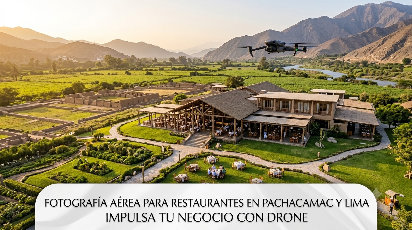 Drone para Restaurantes Campestres en Pachacamac y Lima