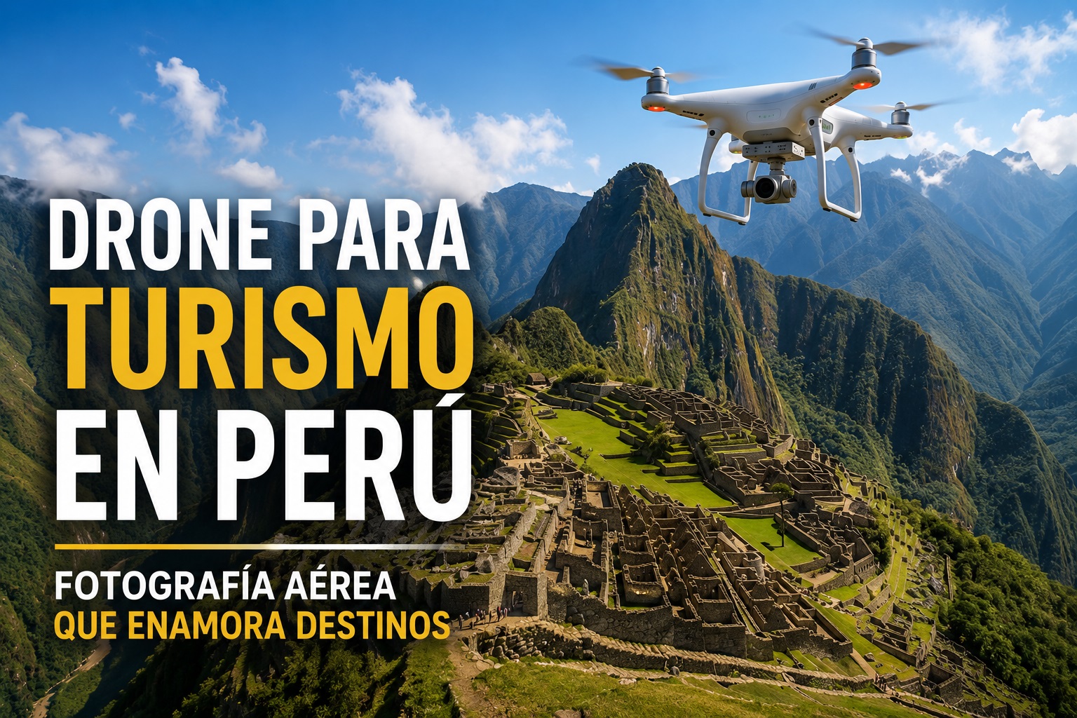 Drone para Turismo en Perú — Fotografía Aérea que Enamora Destinos